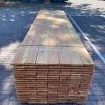 Ca. 63x Douglas Planken Fijnbezaagd, 24x150mm, lengte 500cm